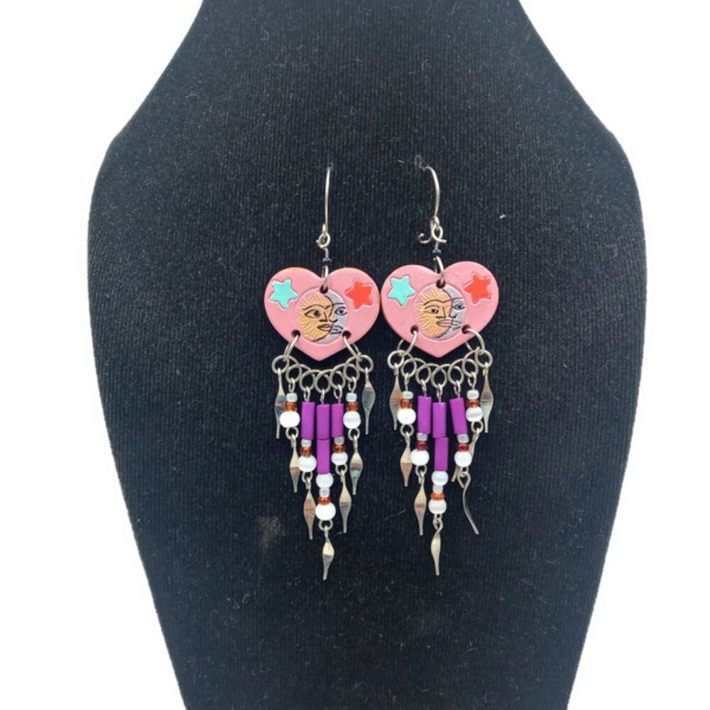 Women's Earrings Alpaca Multicolored Beads